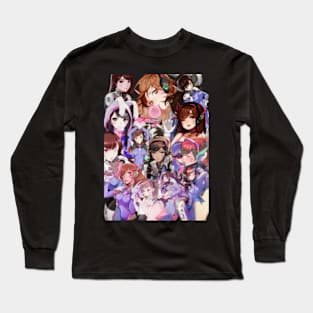 korean gamer girl diva Long Sleeve T-Shirt